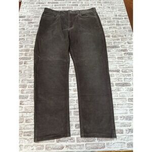 Flint And Tinder Pants Mens Brown Corduroy Slim Fit Casual Stretch 36x32 Office